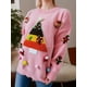 thumbnail image 3 of Suéteres de punto de jacquard con diseño de árbol de Navidad de color para mujer, decoración tridimensional, cuello redondo, manga larga, suéter para mujer, nuevo, 3 of 5