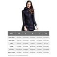 thumbnail image 6 of Elezay Women Lightweight Down Jacket Long Jacket Winter Down Coat Windproof Puffer Coats Hooded Packable Navy M, 6 of 6