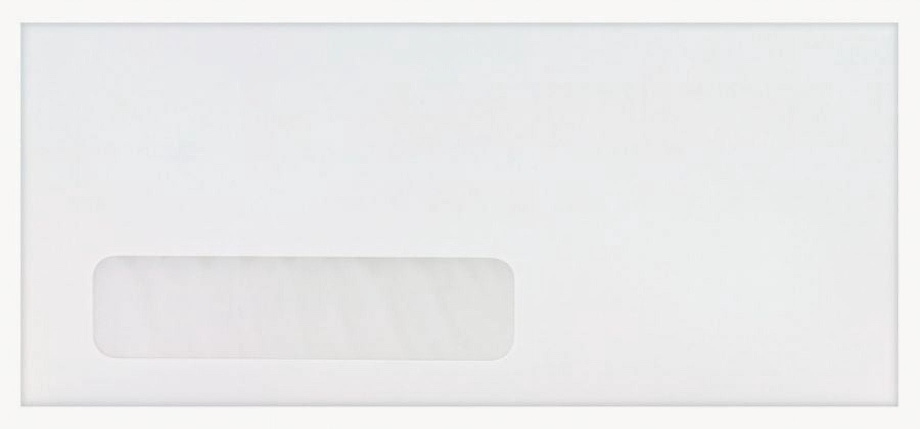 Office Depot® Brand Window Envelopes, Window On Bottom Left, #10, 4 1/8" x 9 1/2", White, Box Of 500