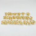 thumbnail image 4 of 14k Gold Plated Bubble Letters Ring For Women，Dainty Balloon Initial Letter Adjustable Charm Rings Open Simple Alphabet A-Z Fashion Gift Jewelry, 4 of 11
