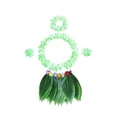 thumbnail image 1 of Sonducket Juego de 5 unidades de de hierbas de diseño Simple, traje de baile de hojas tropicales, faldas, tocado, corona, accesorio para banquete Deportes acuáticos Verde Sonducket OD030812-04, 1 of 6
