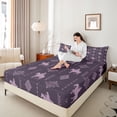 thumbnail image 4 of Feelyou Mystic Aztec Damask Queen Sheet Sets, Rustic Cowgirl Cowboy Bed Set, 4-Piece, 4 of 7