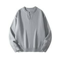 thumbnail image 1 of Mens Sweaters and Pullovers, Comfortable V-Neck Pullover in Solid Color, 1 of 4