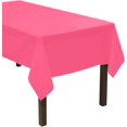 thumbnail image 1 of Party Essentials Heavy Duty Plastic Table Cover, 54 x 108, Neon Pink, 1 of 4