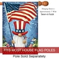 thumbnail image 2 of Welcome American Gnomes House Flag 4th of July Patriotic Memorial Day Independence Day Yard Outdoor Decoration 28x40 inch, 2 of 6