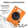 thumbnail image 5 of CODi Rugged iPad Case for iPad 11 (A16) & iPad 10.9 (10th Generation) with Integrated Screen Protector, Kickstand, Hand Strap & Shoulder Strap, Orange, 5 of 7