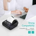 thumbnail image 3 of Portable Mini Thermal Receipt Printer 58mm BT USB Compatible Common Operating Systems Connect 203dpi Resolution  for Bill Restaurant Ordering Information Printing, 3 of 6