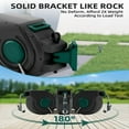 thumbnail image 3 of Retractable Garden Hose Reel 1/2 Inch x 120 ft, Super Heavy Duty, Any Length Lock, Slow Return System, Wall Mounted and 180 Deg Swivel Bracket, 3 of 11