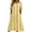 Yellow, variant on Edvintorg Women's Summer Dresses Striped Boho Crew Neck Cold Shoulder Loose Fit Casual Long Dress with Pockets Sundresses for Women Light Blue Xl