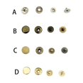 thumbnail image 3 of maskred Clothes Jacket Brass Button Replacement Leather Belt Pants Handbag Vintage Style Buttons DIY Crafting Accessories Gold, 3 of 6