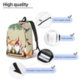 thumbnail image 3 of Vsdgher Christmas Card With Gnomes Print Canvas Backpack Travel Rucksack Unisex Knapsack 15.7/17.7Inch Laptop Backpack for Work,College-Small, 3 of 5