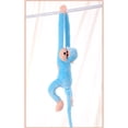 thumbnail image 2 of Peluche de mono de brazos largos y coloridos de 60 cm, paquete de 2: muñeco de mono colgante de peluche rosa y azul, peluche suave de animal kawaii para niños y regalo., 2 of 7