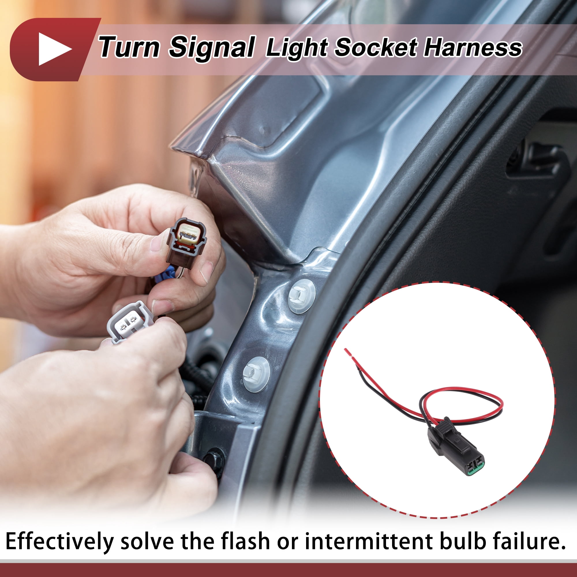 Unique Bargains Turn Signal Light Socket Wiring for Toyota Yaris 2001-2011