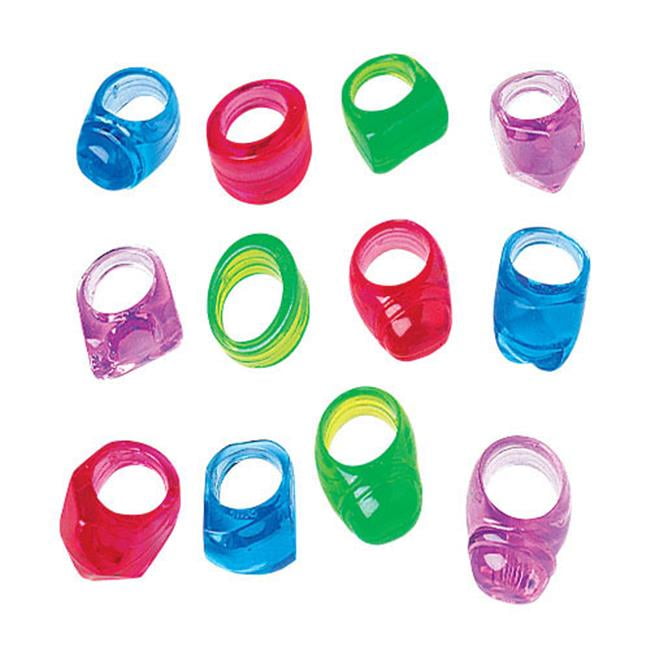 US Toy Company VL67 Gem Rings-72-Pc - Walmart.com - Walmart.com