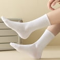 thumbnail image 4 of Eoperou 1 Pair Unisex Socks Thickened Elastic Anti-slip Mid-tube Solid Color Floor Socks Warm Soft No Ddor Sweat Absorption Lady Winter Socks, 4 of 8