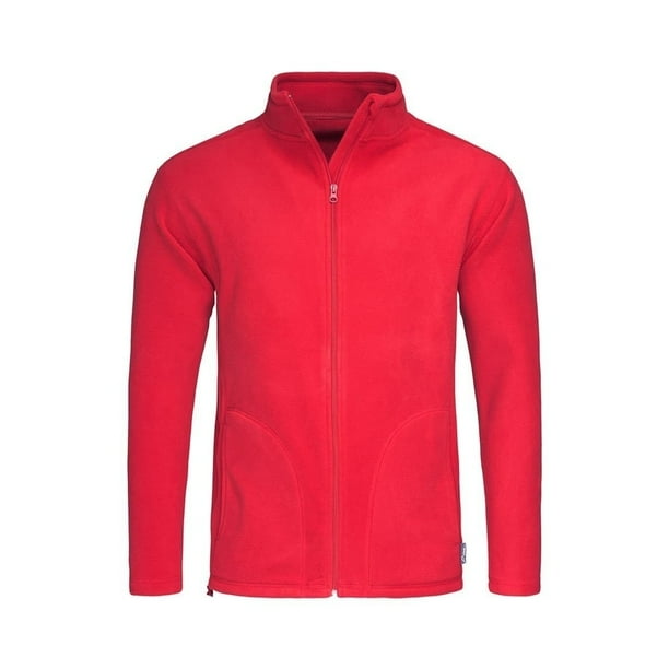 Stedman - Chaqueta con cremallera completa modelo Active para hombre (Rojo Escarlata)