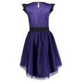 thumbnail image 4 of Disney Descendants Mal Little Girls Tulle Sequin Cosplay Dress Little Kid to Big Kid, 4 of 5