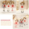 thumbnail image 4 of Miangastore Heart-shaped Plush Pendant Hanging Decor 1Pack 5.9x3.5x1.2in, 4 of 8
