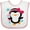 White and Pink, variant on Inktastic Penguin Girl Snowflakes Girls Baby Bib