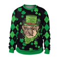 thumbnail image 1 of Sudadera con estampado de Día de San Patricio para hombre, jersey de gran tamaño con estampado de Mascota, ropa de calle Vintage con cuello redondo, 1 of 4