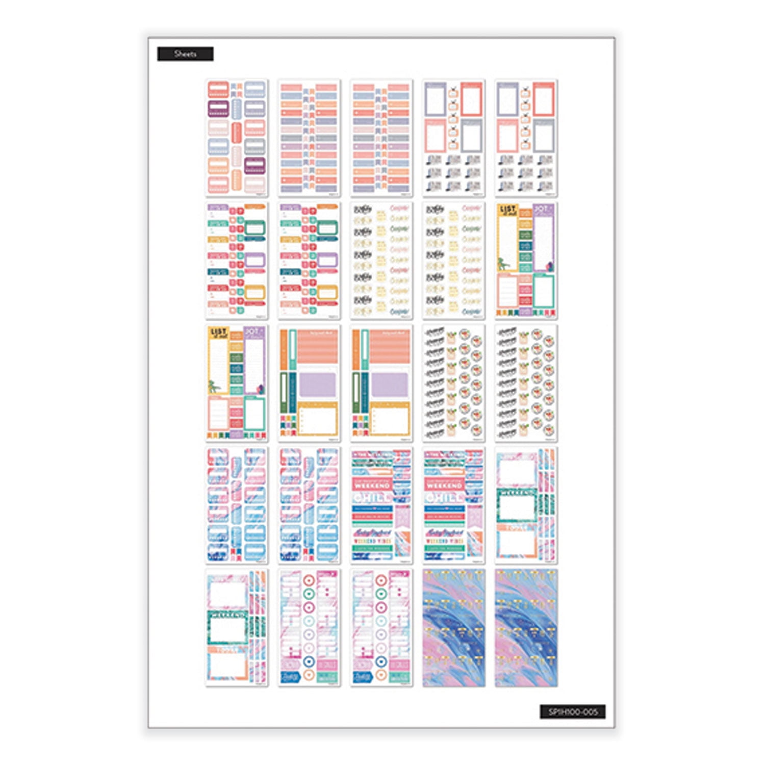 All the Essentials Mega Value Pack Stickers, Productivity Theme, 2,172 Stickers | Bundle of 5 Packs