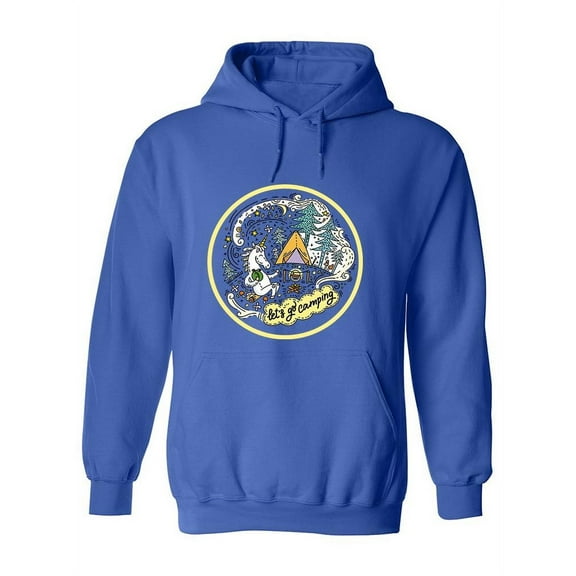 Let's Go Camping Unicorn Hoodie Women -Image by Shutterstock, Female 3X-Large