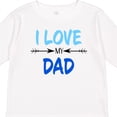 thumbnail image 4 of Inktastic I Love My Dad Fathers Day Boys or Girls Long Sleeve Toddler T-Shirt, 4 of 5