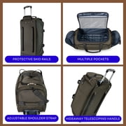 Skyway Luggage Sigma 7.0 Lightweight Rolling Duffel Bag, Adult