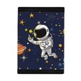 thumbnail image 3 of CHAQLIN Polyester Trifold Card Wallet with Slim Lightweight Children's Wallet for Outdoor, Astronaut Space Pattern Small Money Bag, 3 of 6