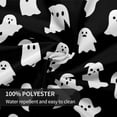 thumbnail image 6 of Happy Halloween Tablecloth 70 Inch Round White Ghost Decorative Tablecloths Washable Farmhouse Black Table Cloth Decorative for Picnic Party Holiday Home Indoor Outdoor, 6 of 6