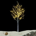 thumbnail image 6 of Trilenars 4FT Christmas Tree,48 LED Artificial Lighted Twig Birch Tree with Fairy Lights for Indoor Outdoor and Christmas Holiday Decoration,White, 6 of 9