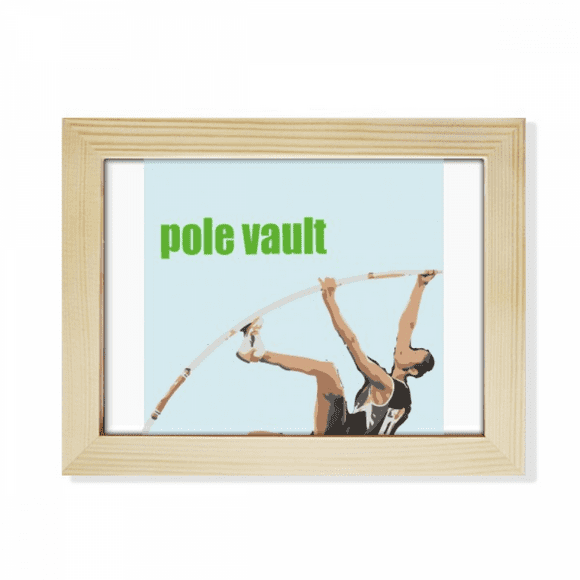 Pole Vault Field Events Art Deco Fashion Desktop Photo Frame Picture Art Decoration Painting 6x8 inch