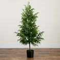 thumbnail image 3 of Nearly Natural Norfolk Pine Potted Artificial Christmas Tree - 5’ - Unlit, 3 of 8