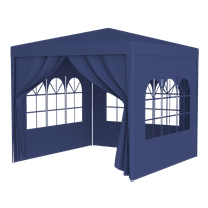 10'x10' Party Tent Outdoor Heavy Duty Gazebo Wedding Canopy   4 Removable Walls ,Blue