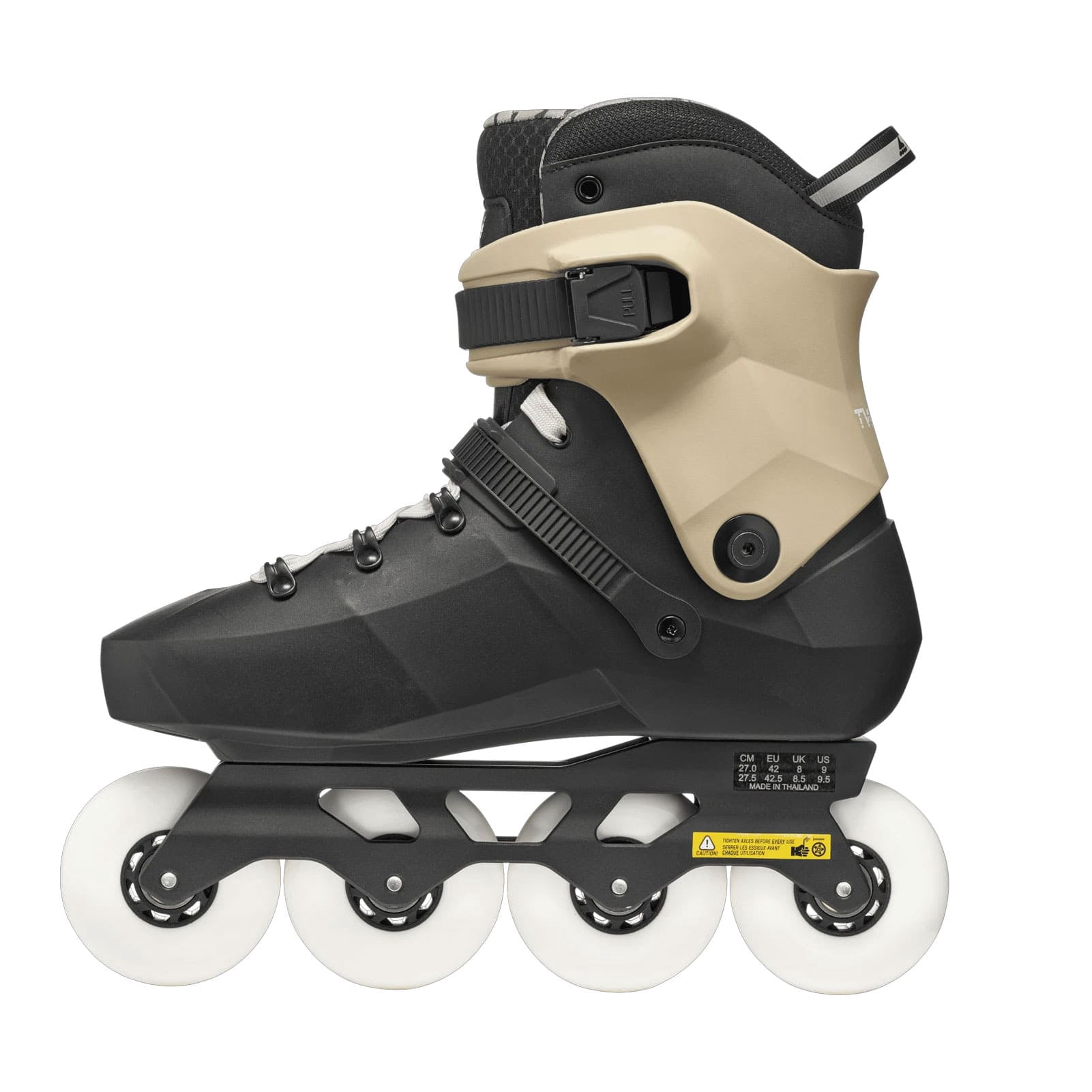 ROLLERBLADE Men's Twister XT Black/Sand/Red Inline Skates, Size: 12/12.5