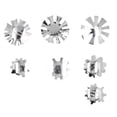 thumbnail image 2 of Recortador de bordes de uñas BuyWeekMX 7 piezas acero inoxidable, 2 of 9
