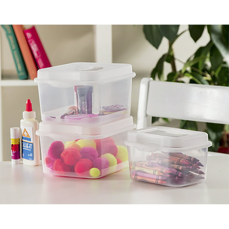 Sterilite Clear Plastic Flip Top Latching Storage Box Container w/ Lid (36  Pack)