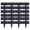 Black, variant on Yardvibe 24PC Garden Fence, 9.8"x9" Stone-Look Plastic Retaining Edging Border, Grey Cobbled Effect Landscape Decor for Flower Bed Path Lawn Outdoor Yard Grass Edge (Gray)