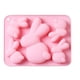 thumbnail image 1 of Molde de Pascua, molde de silicona 3D con diseño de conejo, 5 orificios, resistente a la temperatura para hacer pasteles de gelatina de Chocolate, molde para postres de Pascua, 1 of 6