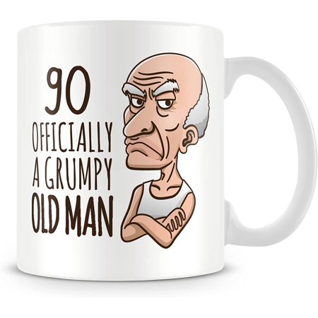 

90th Birthday Gift Mug - Grumpy Old Man