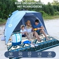 thumbnail image 3 of Lifestance Outdoor Picnic Blankets Extra Large in Sri Lanka Design, 79" x 79" Waterproof Sandproof Foldable Compact Beach Blanket for Grass Park Mat, 3 of 9