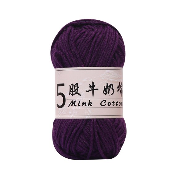 Hilo de algodón con leche para tejer muñecas y suéteres de bebé.Hilo acrílico suave para manualidades de costura y tejido casero.Lana para bufandas,gorros y bolsos.