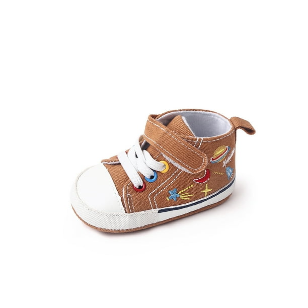 Rockomi Baby Girls Boys Canvas Sneakers Soft Sole Casual Shoe High Crib