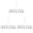 thumbnail image 3 of Hemoton 3pcs Stainless Steel Socks Hanger Clothes Drying Rack Windproof Clip for Efficient Laundry Organization, 3 of 8