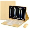 thumbnail image 1 of Funda con teclado táctil para iPad Pro de 11 pulgadas (M4) de 5.ª generación 2024, con ratón - Teclado Bluetooth táctil magnéticamente desmontable, 1 of 8