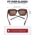 thumbnail image 4 of Gafas de sol Myiaur para usar sobre lentes graduadas para mujer, polarizadas UV400, 4 of 6