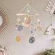 thumbnail image 2 of Mobile for Crib Wood Pendant 360 Degree Rotating Space Pattern Crib Mobile Calming Visual Stimulation Travel Sleep, 2 of 5