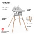 thumbnail image 2 of Trona Stokke Clikk Cloud Grey, todo en uno, de 6 a 36 meses, 2 of 7