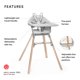 thumbnail image 2 of Trona Stokke Clikk Cloud Grey, todo en uno, de 6 a 36 meses, 2 of 7