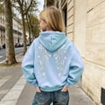 thumbnail image 6 of Grblisyd Hoodies for Teen Girls Sequin Angel Wings Hooded Sweatshirt Sparkly Sequin Wing Hoodie Long Sleeve Sweatshirt Baggy Sweat Shirt with Pocket, 6 of 6